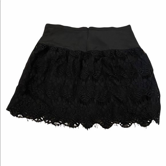 Joe Fresh Black Lace Mini Skirt - Picture 3 of 8